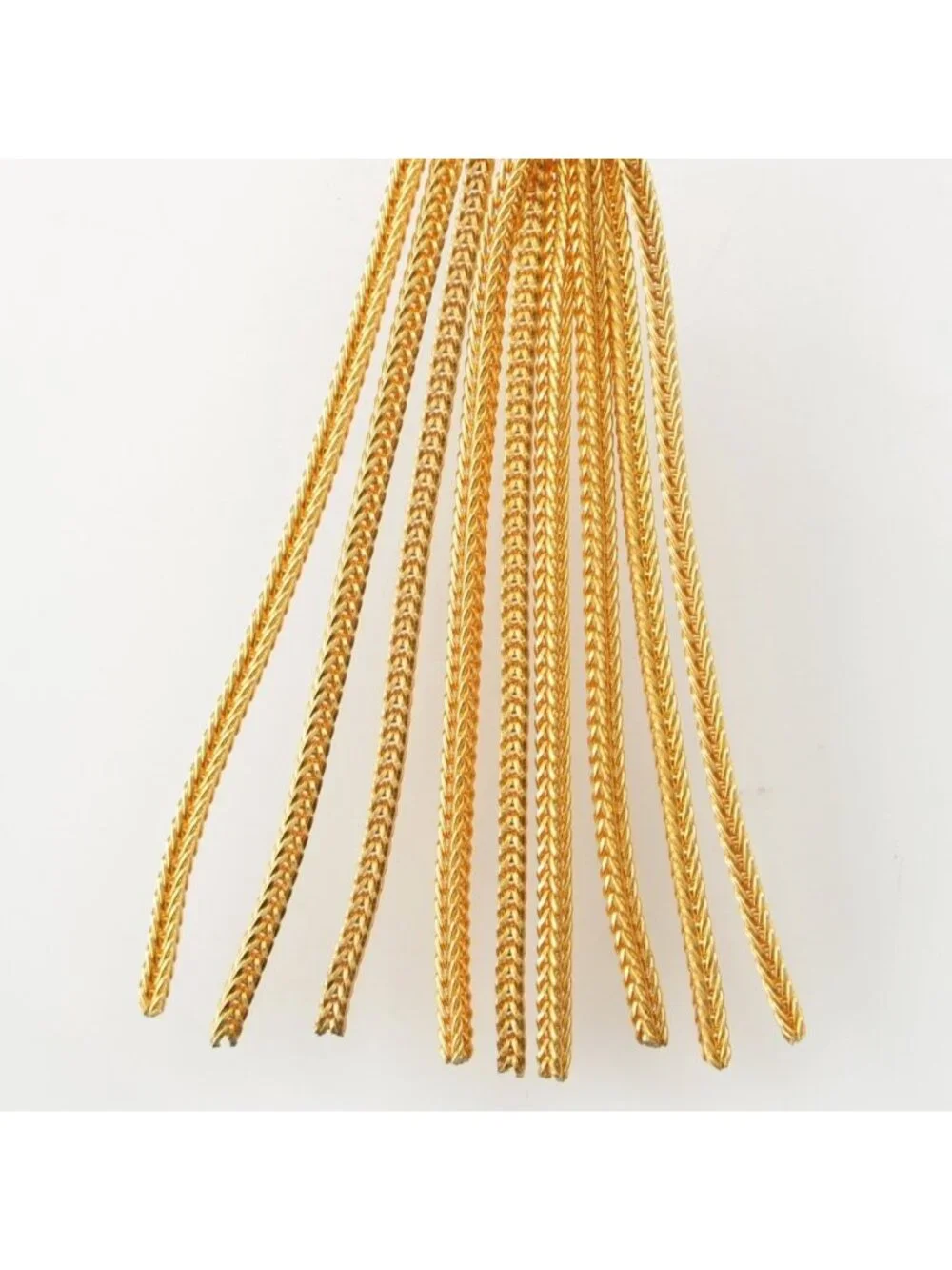 Saint Laurent Vintage Heart Fringe Pearl Necklace Gold